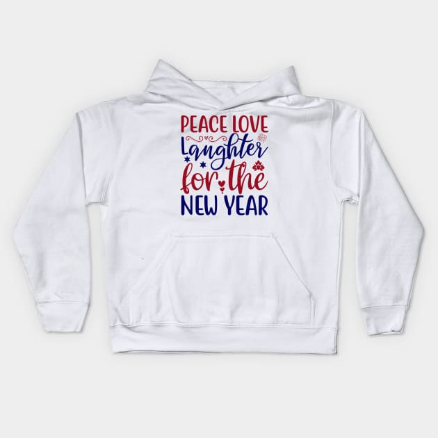 Quote New Year Kids Hoodie by Rizaldiuk